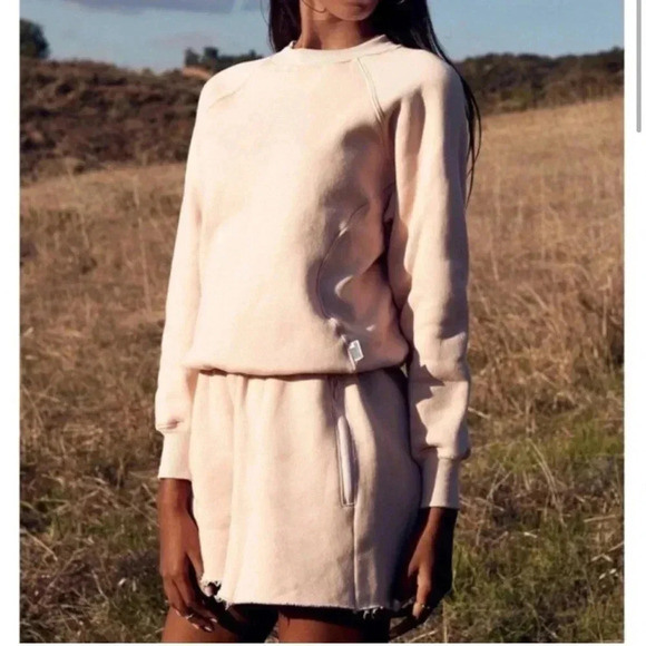 Good American the high waist sweat short blush pink size small - Picture 4 of 12